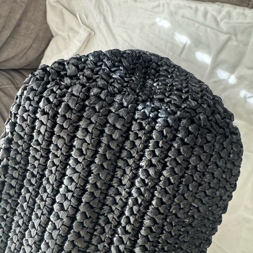 Prada Large Black and White Crochet Handbag - Picture 7 of 9